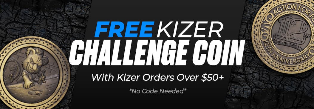FREE Kizer Challenge Coin With Kizer Orders $50+