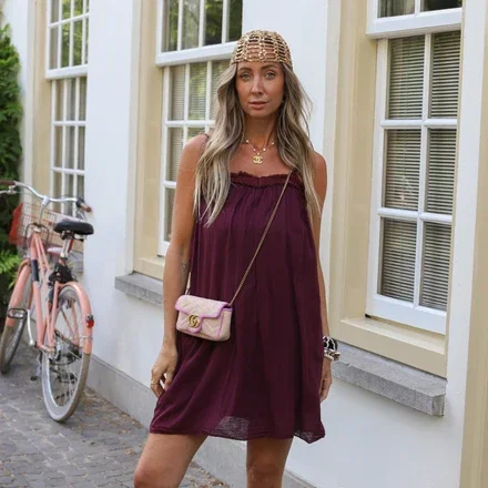 Taar dress plum