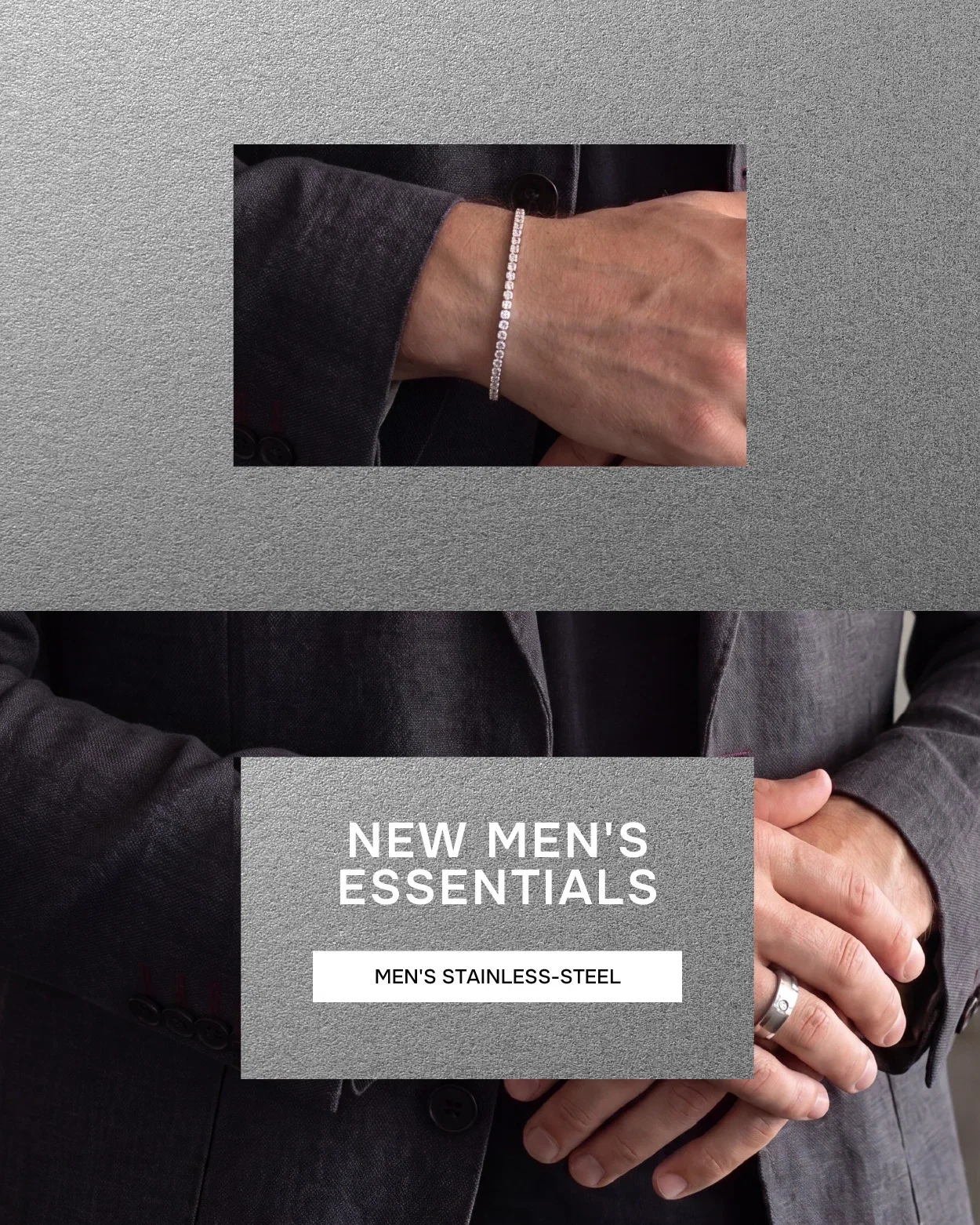 New Men's Stainless Steel