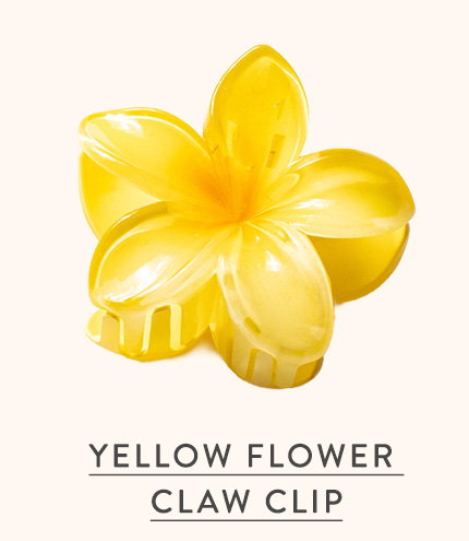Yellow Flower Claw Clip