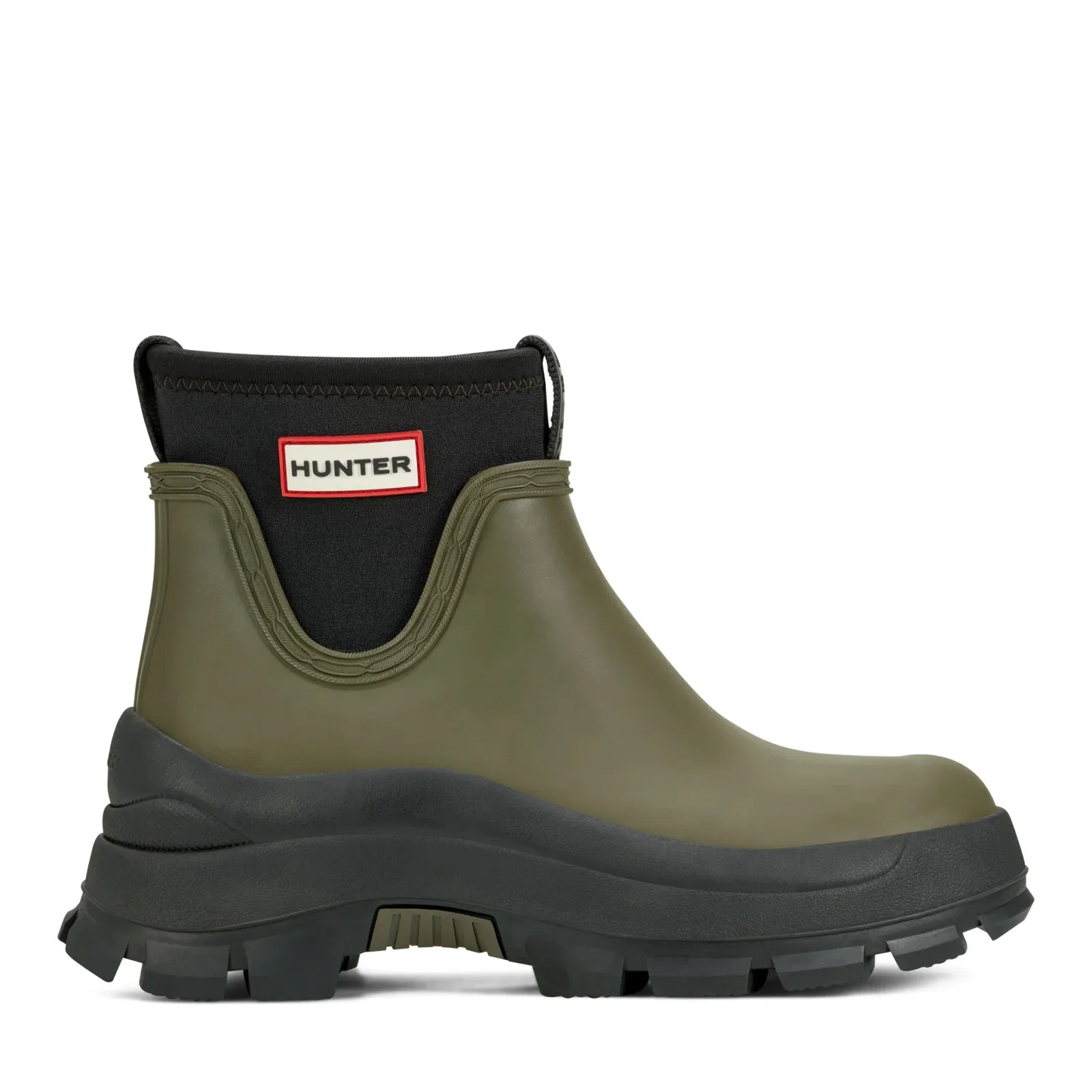 Image of Women's Eloise Lug Sole Waterproof Neoprene Rain Booties