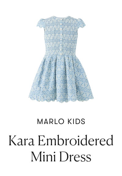 Marlo Kids : Kara Embroidered Mini Dress
