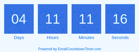 Timer from emailcountdowntimer.com