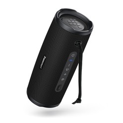 Tronsmart Mirtune C3 Plus Portable Outdoor Speaker, 50W Stereo Sound, Bluetooth 6.0, IPX7 Waterproof, Auracast™ Multi-Speaker Sync, Up to 12H Playtime, USB-C Charging - Black