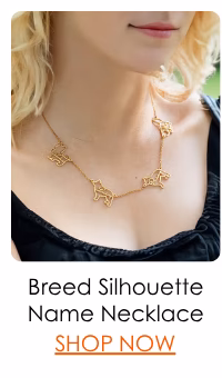 Breed Silhouette Name Necklace
