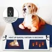Heated Dog Pad Pet Cat Doggy Heating Bed Puppy Electric Heater Mat Thermal Protection XL 75x45cm
