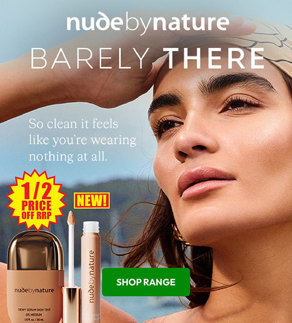 Nude by Nature range 1/2 price off RRP at Chemist Warehouse sale ends 5 August 2026