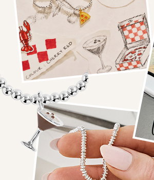 A Little Vibes 'Espresso Yourself' Bracelet In Silver Plating
