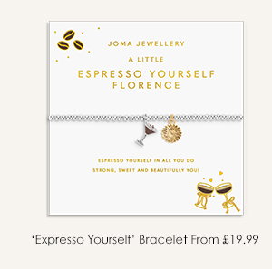 A Little Vibes 'Espresso Yourself' Bracelet In Silver Plating
