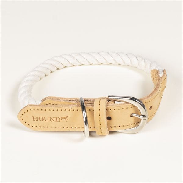 Image of Real Leather Braided Dog Collar