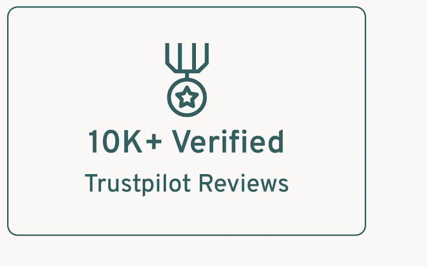 10K+ Verified Trustpilot Reviews