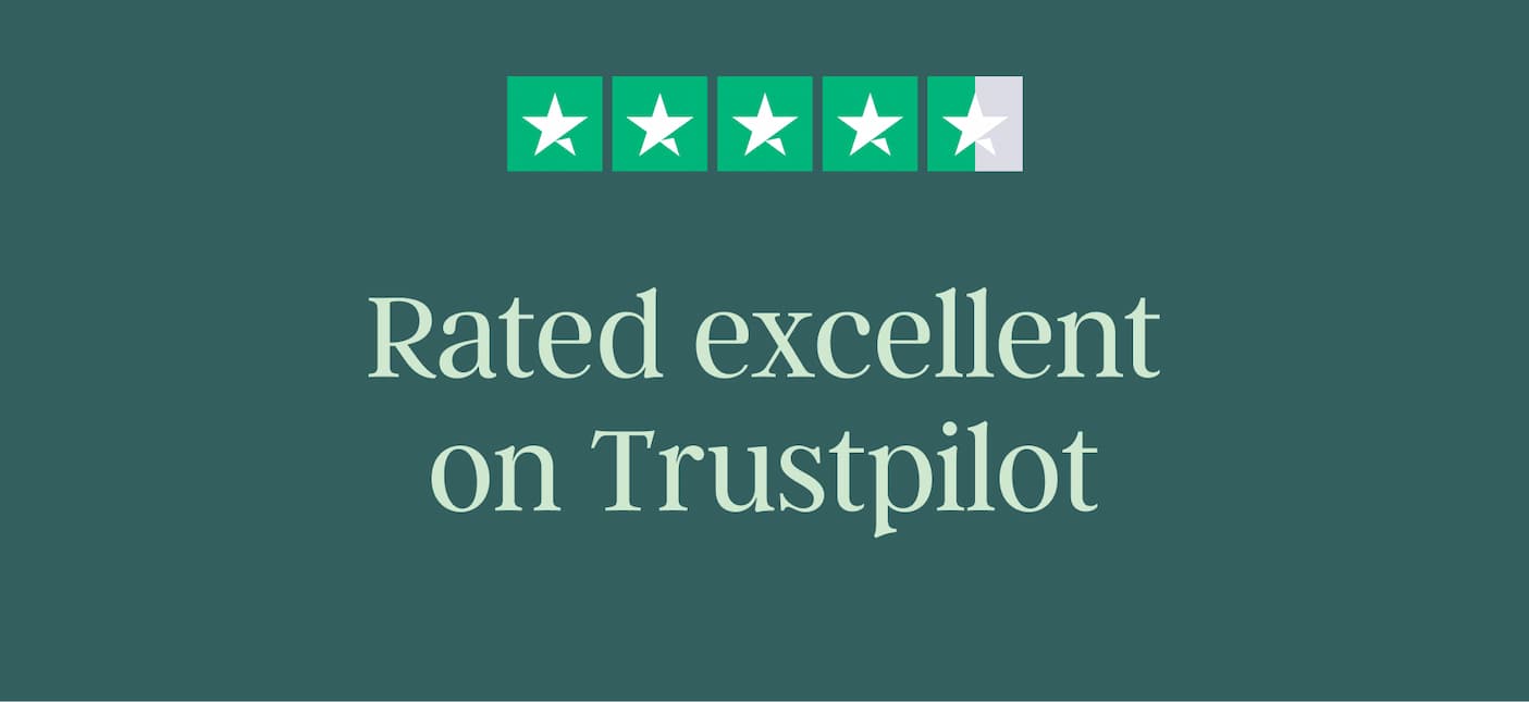 Rated excellent on Trustpilot