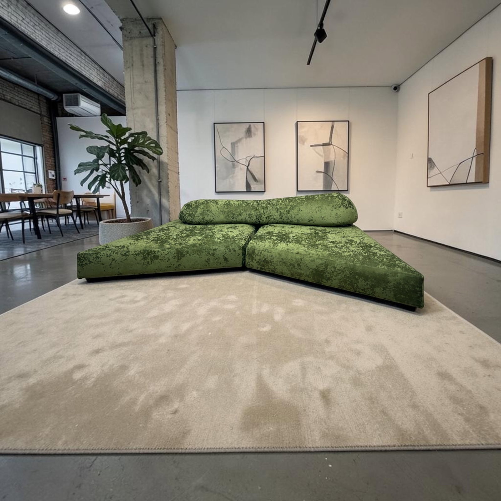 Sofa Edra ‘On The Rocks’ Green Modular