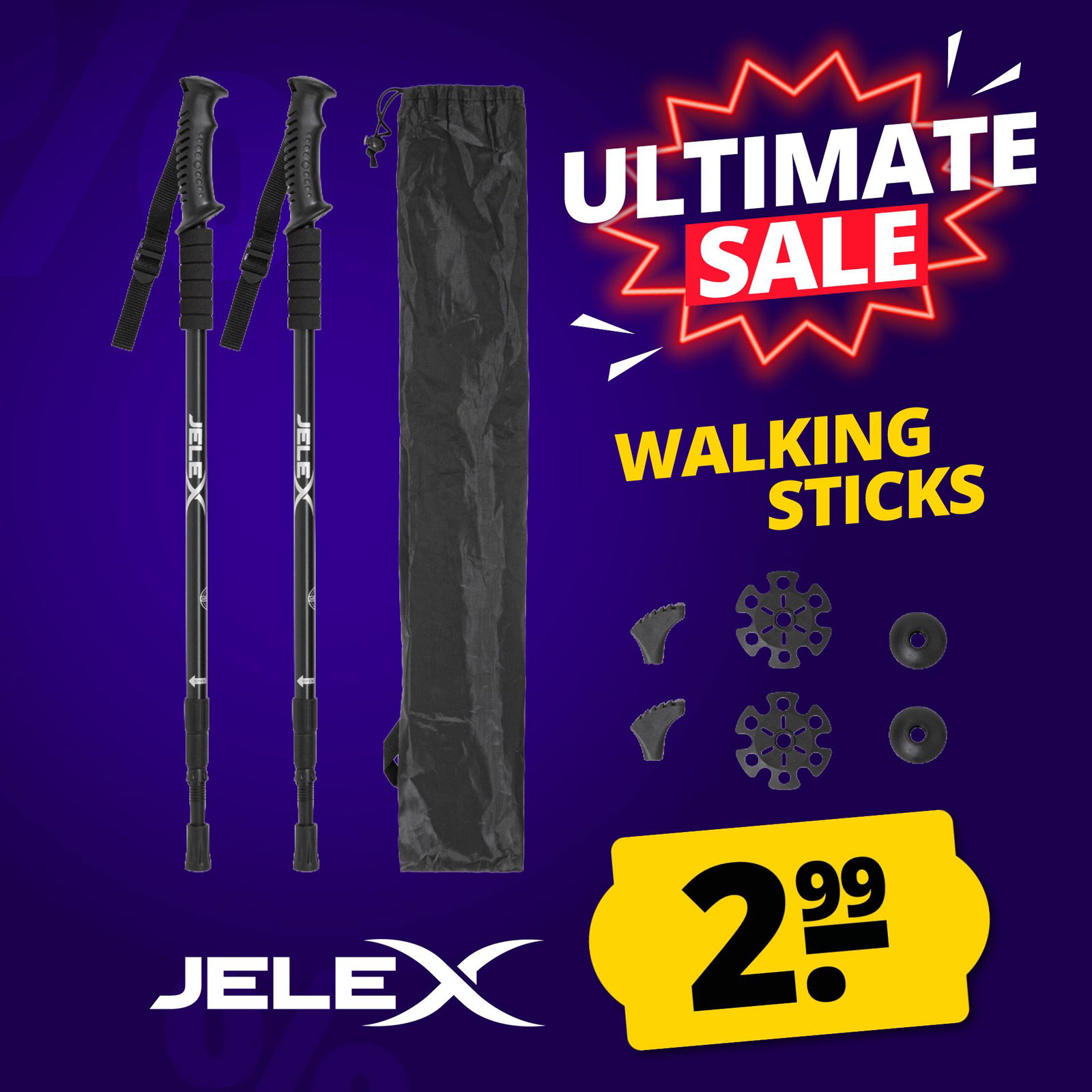 jelex nature bastones de senderismo