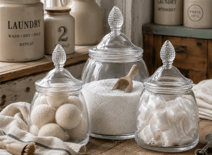 etuhome teardrop glass containers