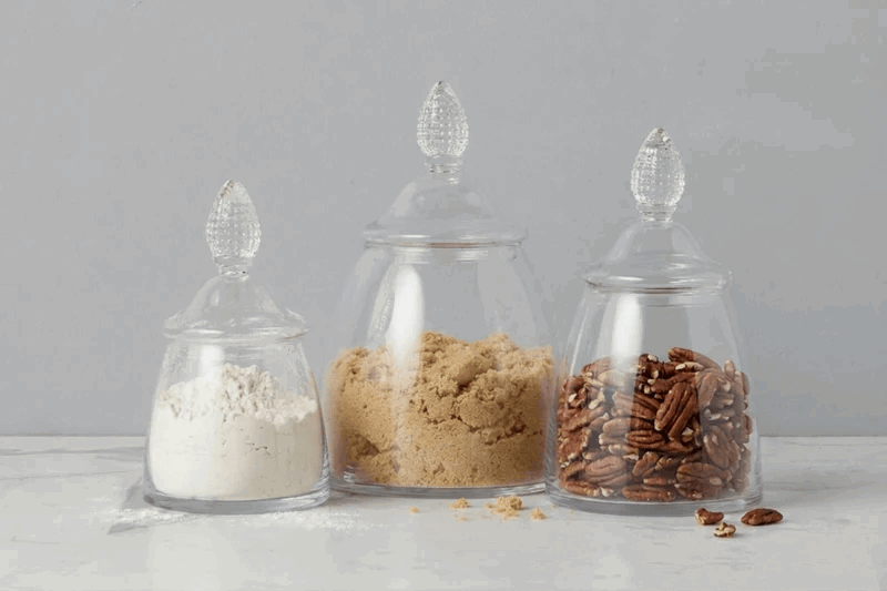 etuhome teardrop glass containers