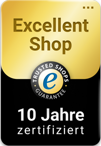 Gesamtnote 'sehr gut' bei Trusted Shops