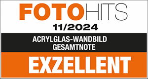 Testsieger bei FOTO HITS: Unsere Acrylglas-Prints wurden mit 'Exzellent' bewertet!
