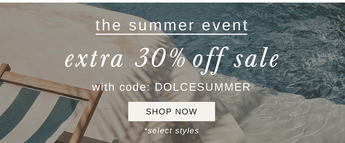 Extra 30% off sale - Shop Now