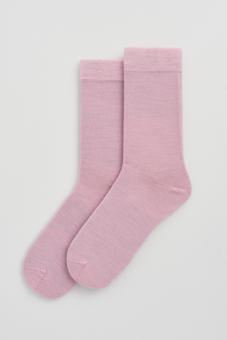 Sugar Pink Merino Socks