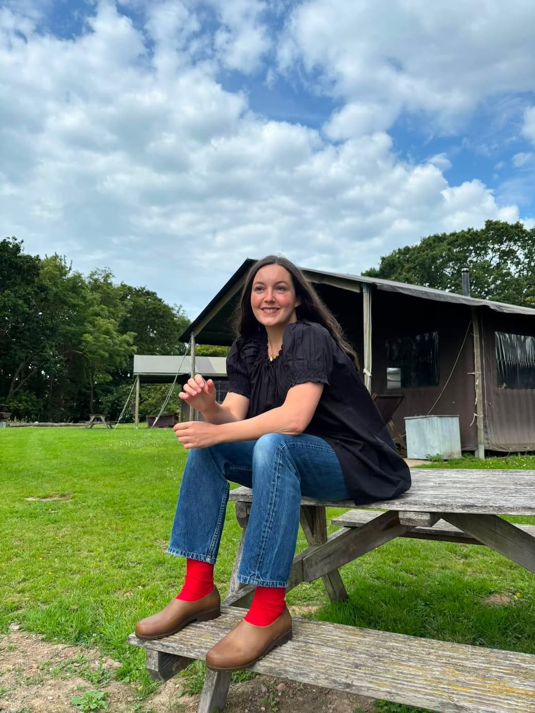 Daisy Murray in Ladybird Red Bamboo