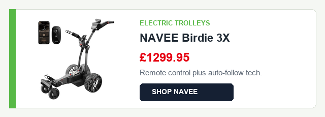 Electric trolleys: NAVEE Birdie 3X 1299.95 pounds