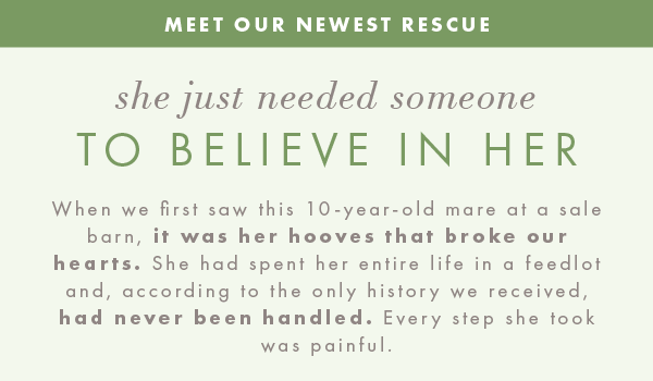 She just needed someone to believe in her