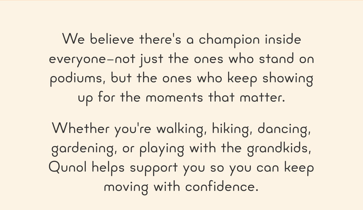 We believe there's a champion inside everyone -