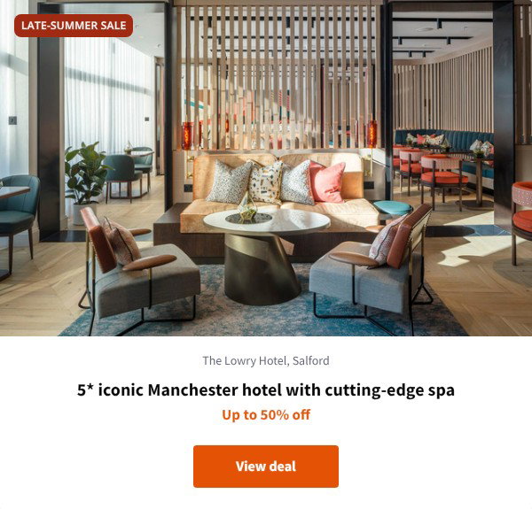 5* iconic Manchester hotel with cutting-edge spa