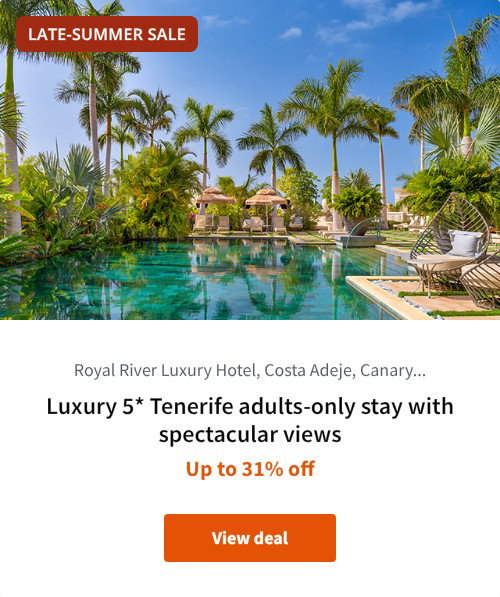 Luxury 5* Tenerife adults-only stay with spectacular views