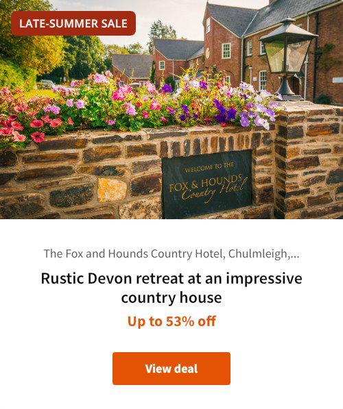 Rustic Devon retreat at an impressive country house