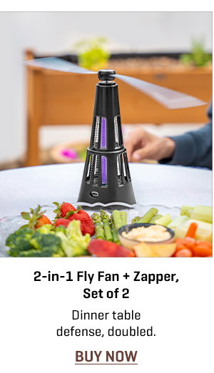 2-in-1 Fly Fan + Zapper (Set of 2)