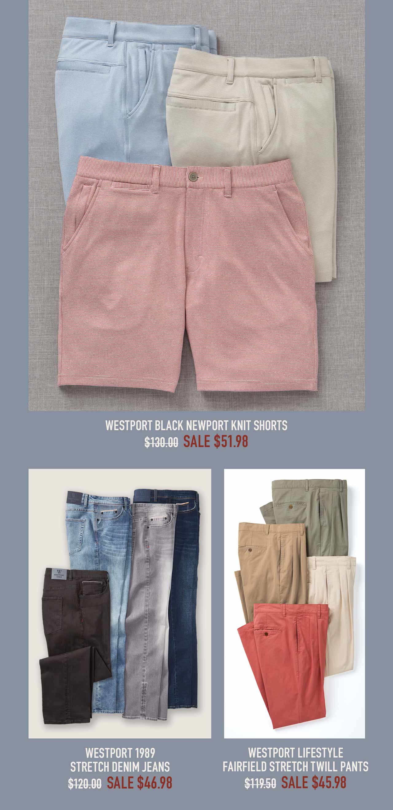 Shop sale pants — 60% off or more at Westport Big & Tall