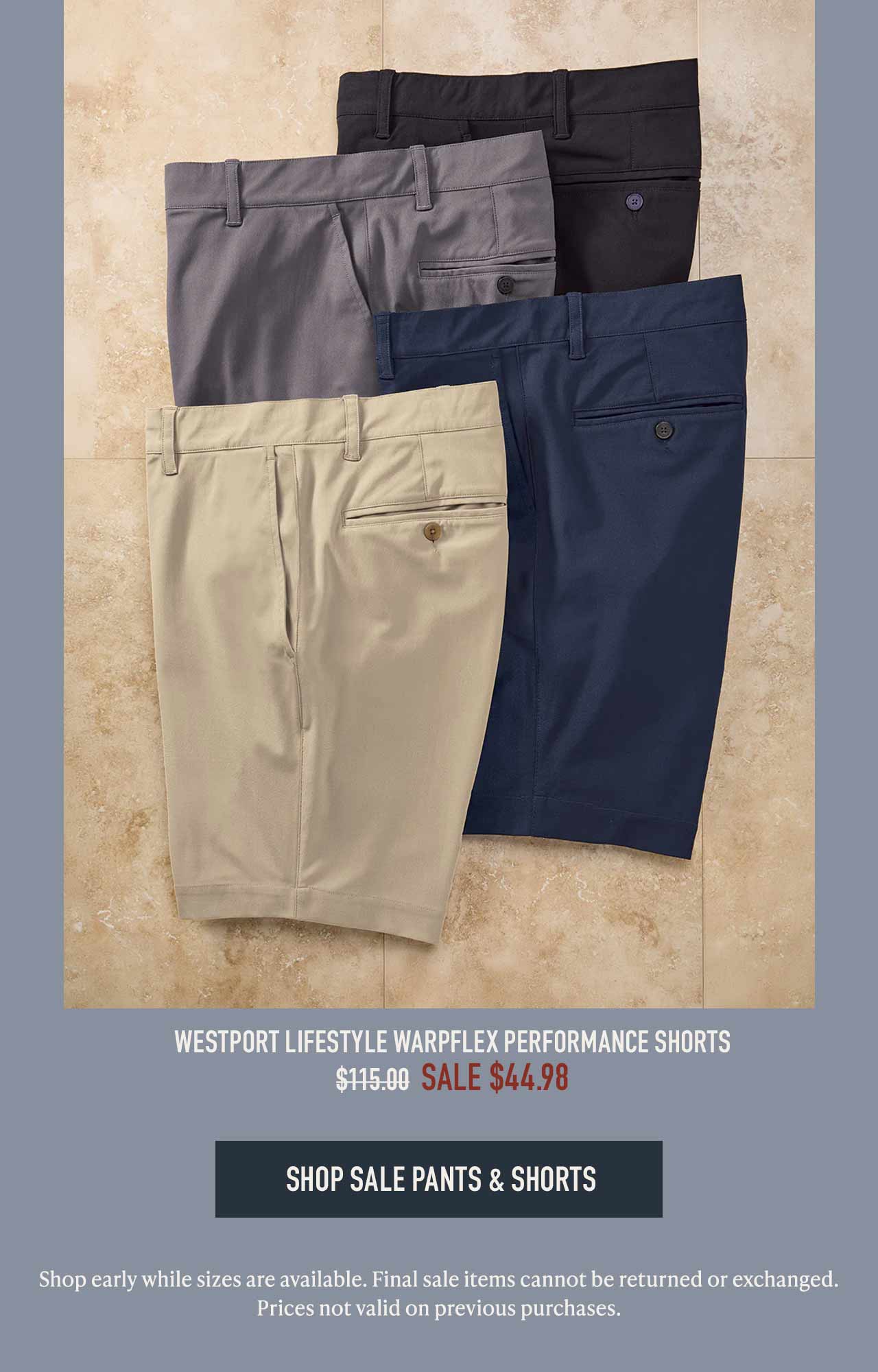 Shop sale shorts — 60% off or more at Westport Big & Tall