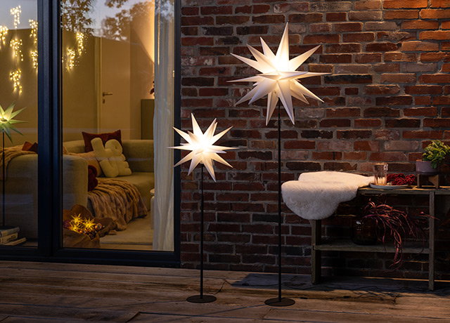 Tagesangebot: 783975 LUMIDA Xmas 2in1 Leuchtstern inkl. Metall-Fuß