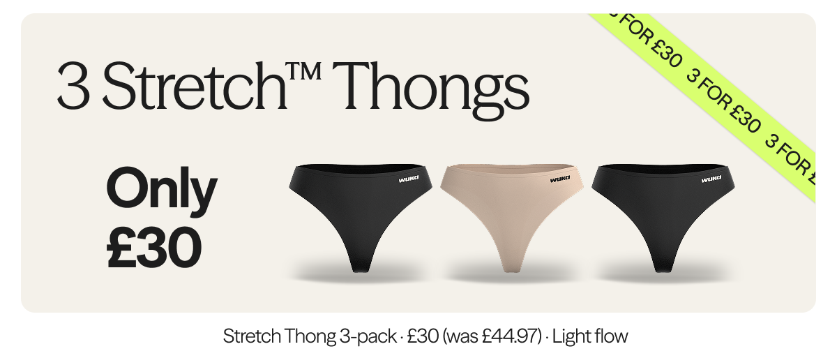 3 Stretch™ Thongs Only £30