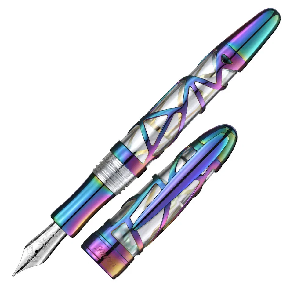 Image of Laban Skeleton Fountain Pen Rainbow