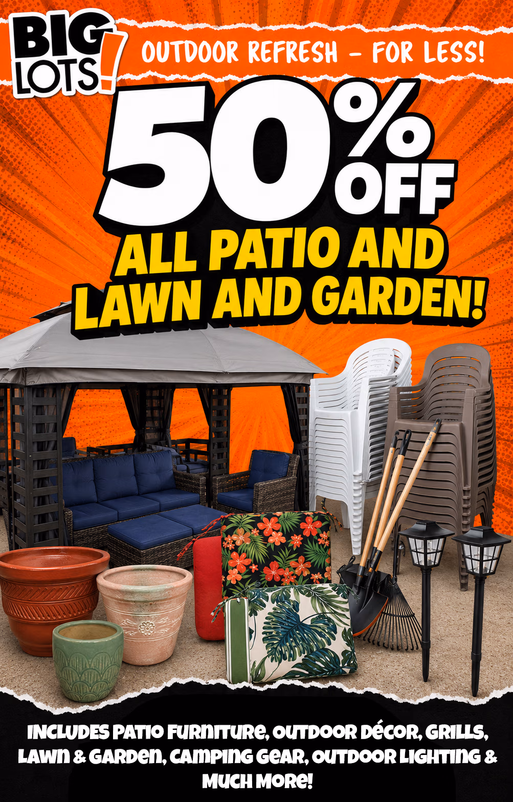 50 off Patio