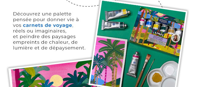Gouache extra-fine Set Voyage 6 x 14 ml - Linel
