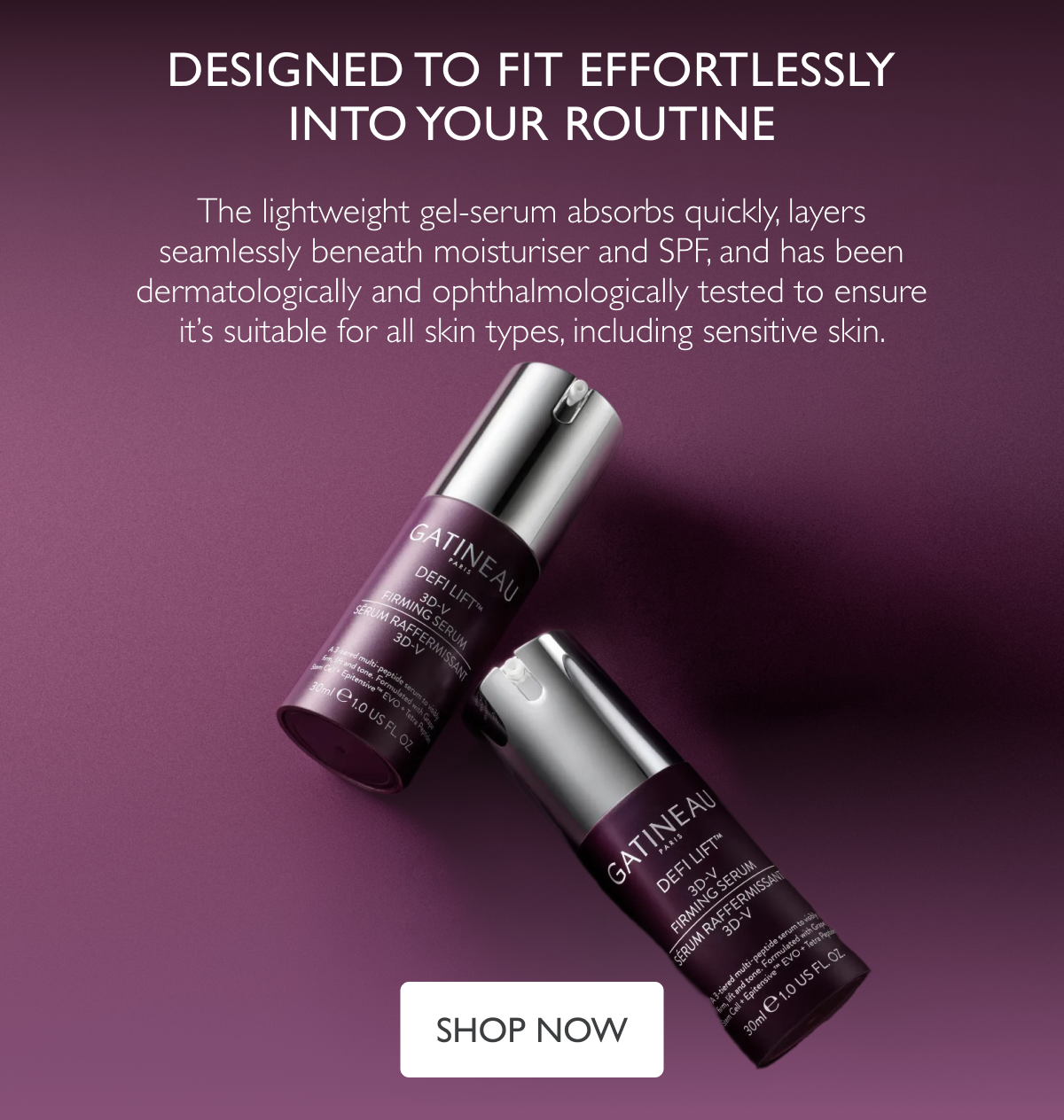 Designed to fit effortlessly into your routine