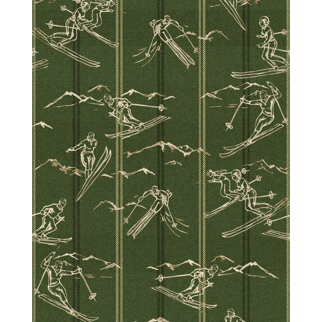 Tyrol Apres-Ski Home Ischgl Juniper 32.81' L x 20.47" W Wallpaper Roll