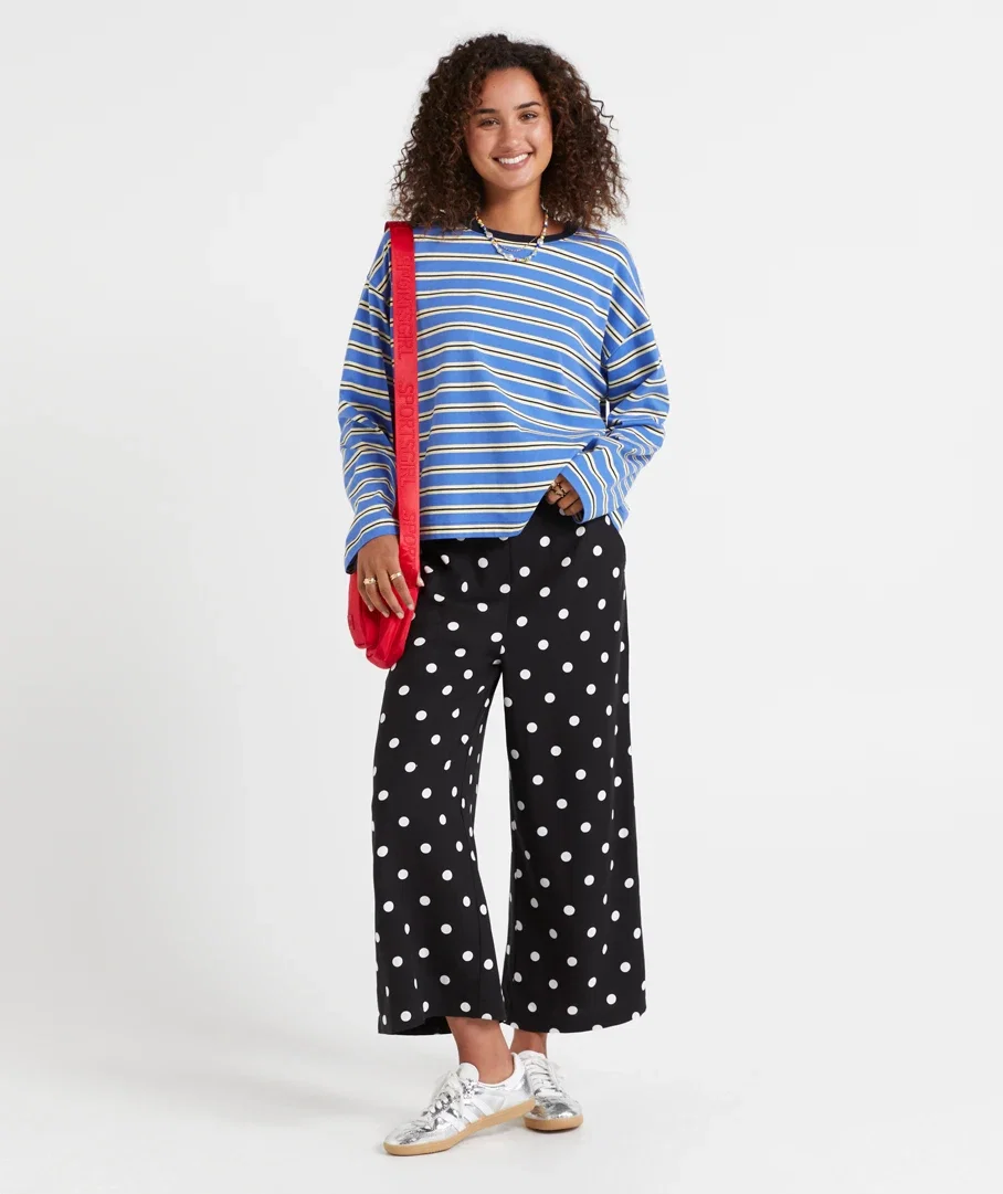 ELLA PRINTED LINEN BLEND CULOTTE