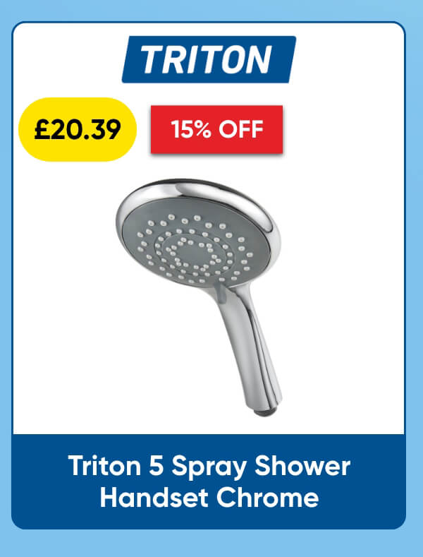 Triton 5 Spray Shower Handset Chrome