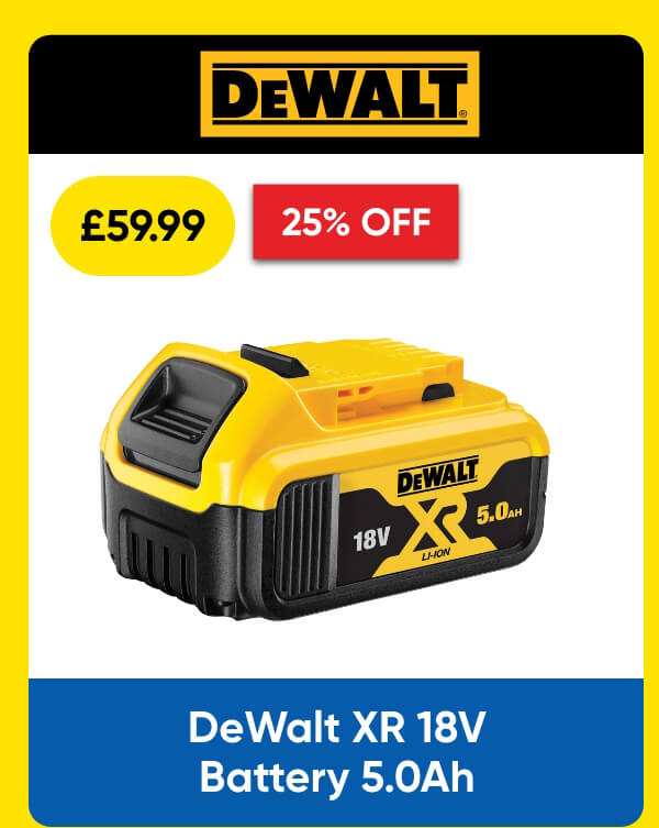 DeWalt XR 18V Battery 5.0Ah