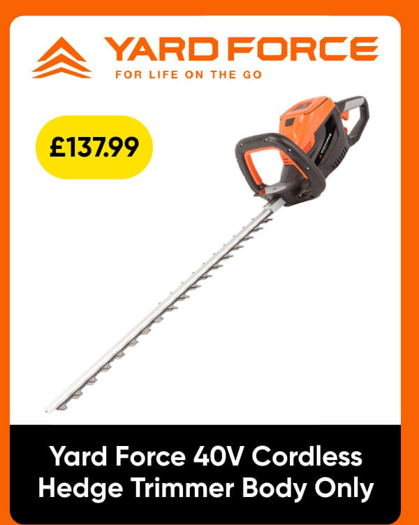 Yard Force 40V Cordless Hedge Trimmer Body Only