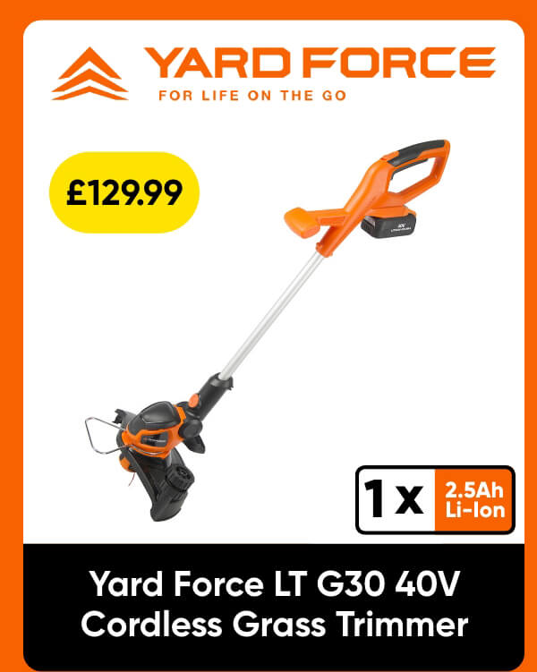 Yard Force LT G30 40V Cordless Grass Trimmer 1 x 2.5Ah
