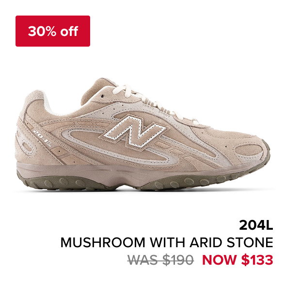 204L MUSHROOM with ARID STONE Was $190 Now $133