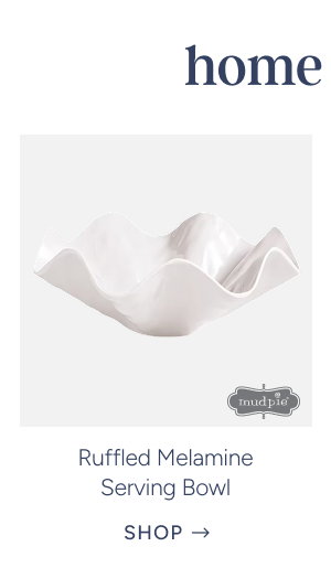 Ruffled Melamine Serving Bowl