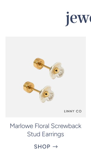 Marlowe Floral Screwback Stud Earrings
