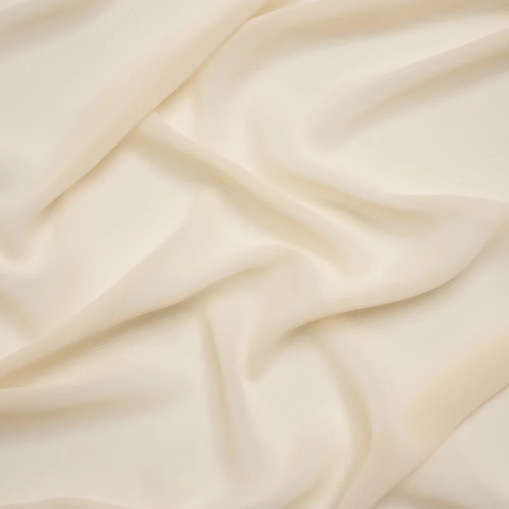 Image of Polyester High-Multi Chiffon - Ecru - Netta Collection by Mood
